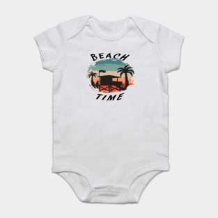 Beach Time Vaction Time Holyday Baby Bodysuit